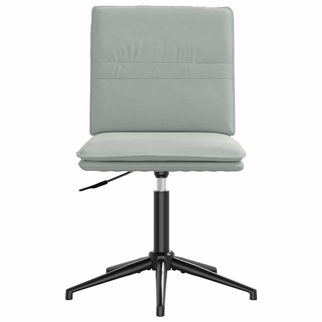 Chaises à manger lot de 6 gris clair velours - XIOS