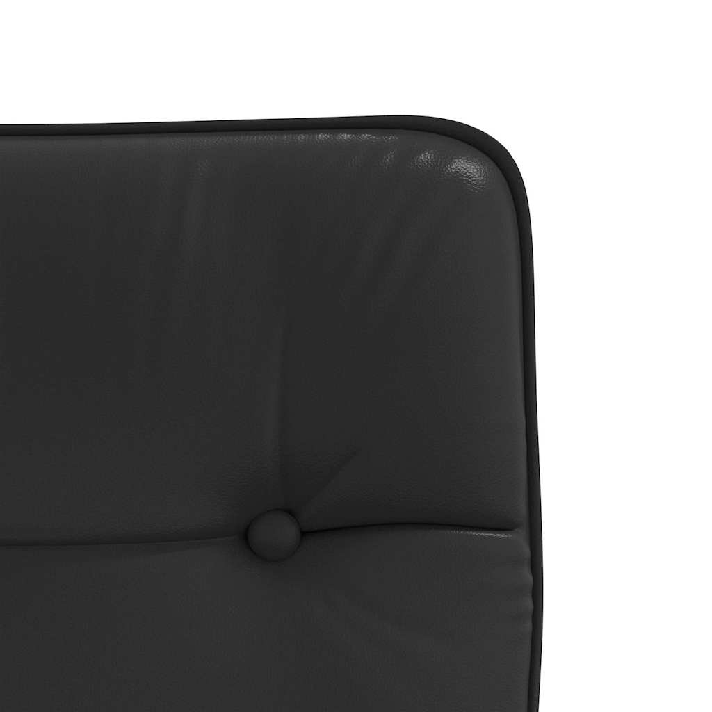 Chaises à manger lot de 6 noir similicuir - XIOS