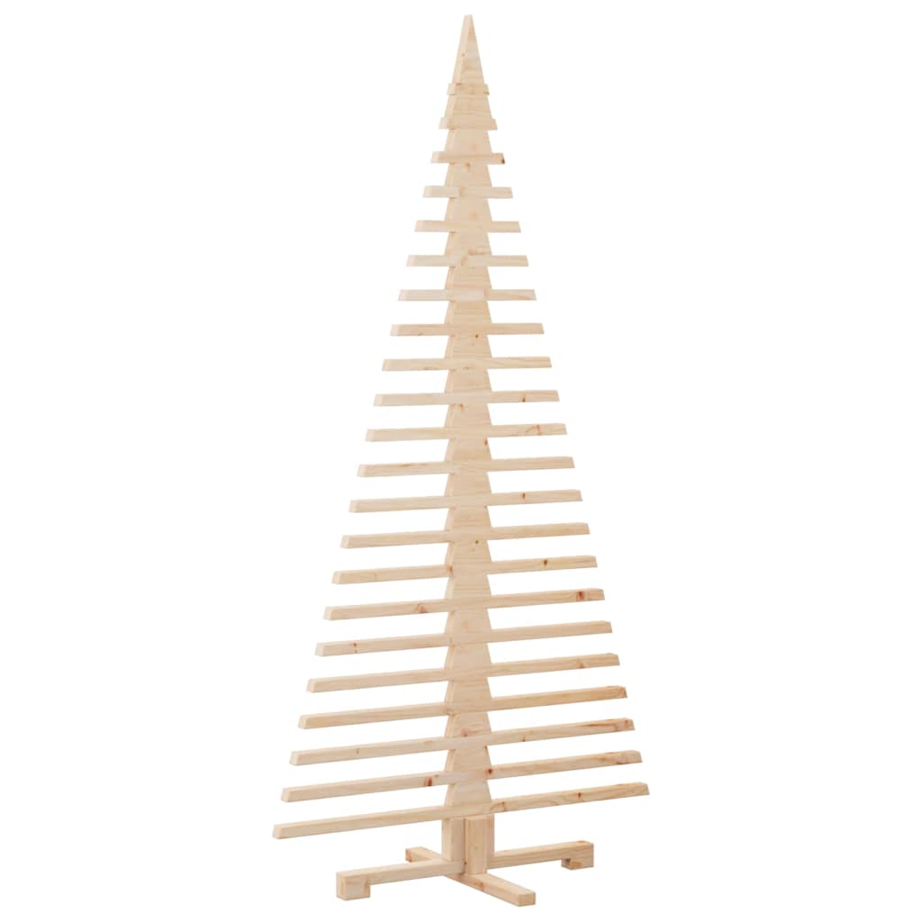 Arbre de Noël en bois pour décoration 180 cm bois massif de pin - XIOS