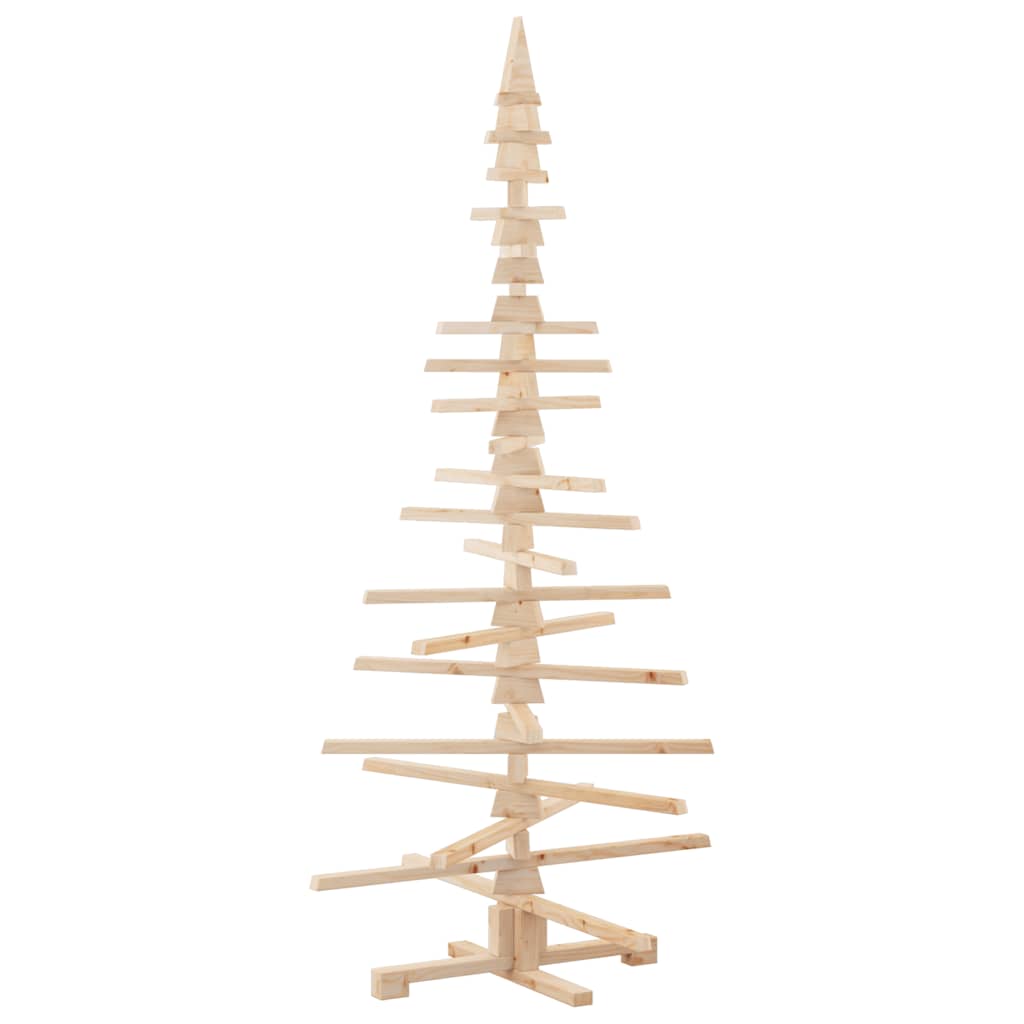 Arbre de Noël en bois pour décoration 180 cm bois massif de pin - XIOS