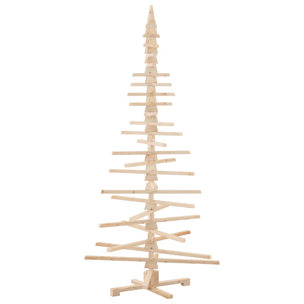 Arbre de Noël en bois pour décoration 210 cm bois massif de pin - XIOS
