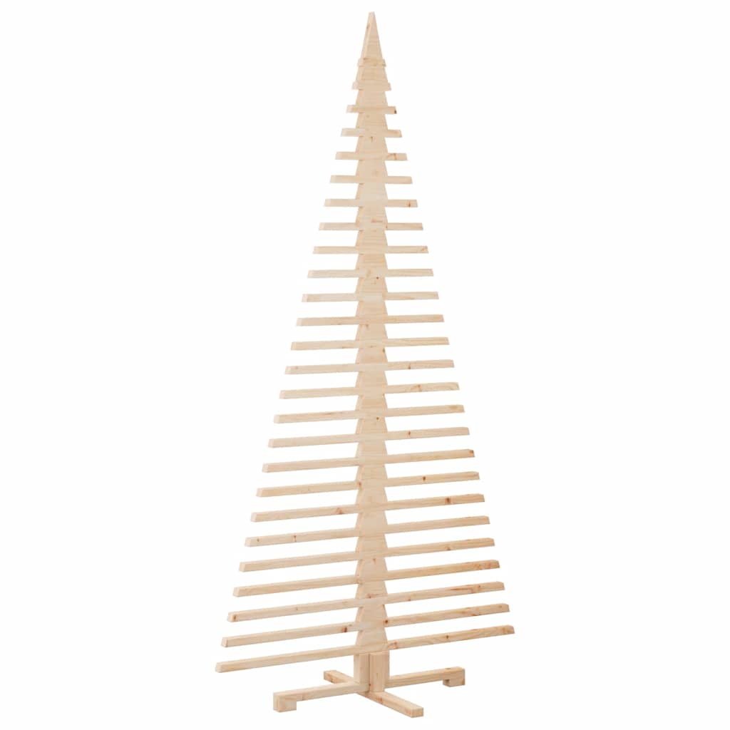 Arbre de Noël en bois pour décoration 210 cm bois massif de pin - XIOS