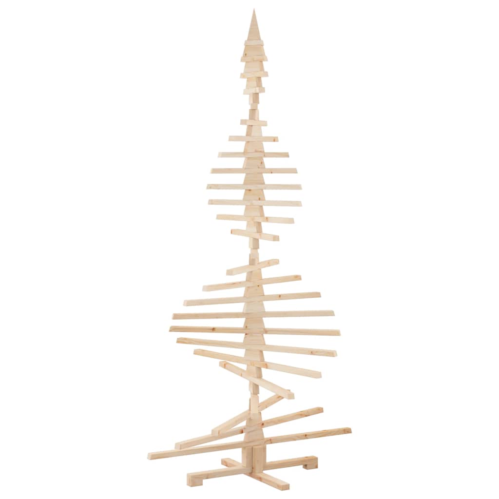 Arbre de Noël en bois pour décoration 210 cm bois massif de pin - XIOS