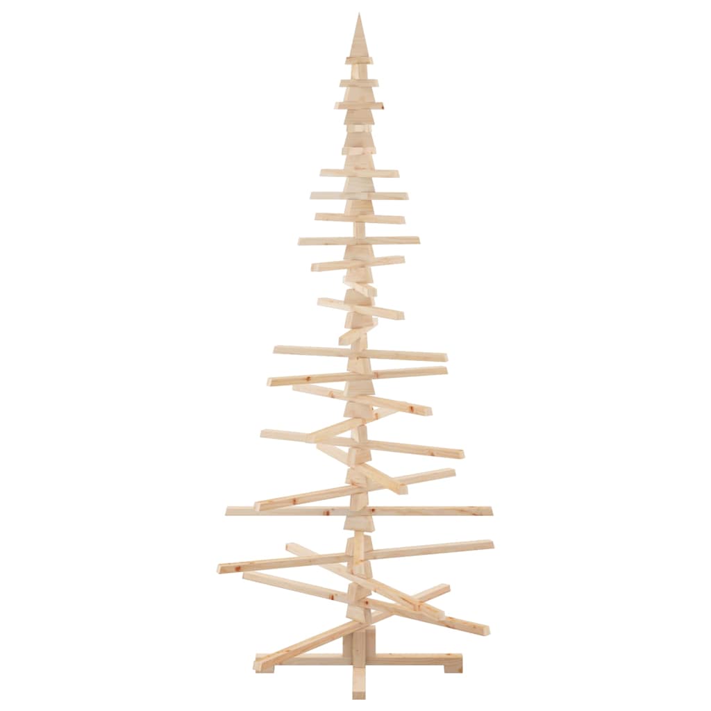 Arbre de Noël en bois pour décoration 210 cm bois massif de pin - XIOS