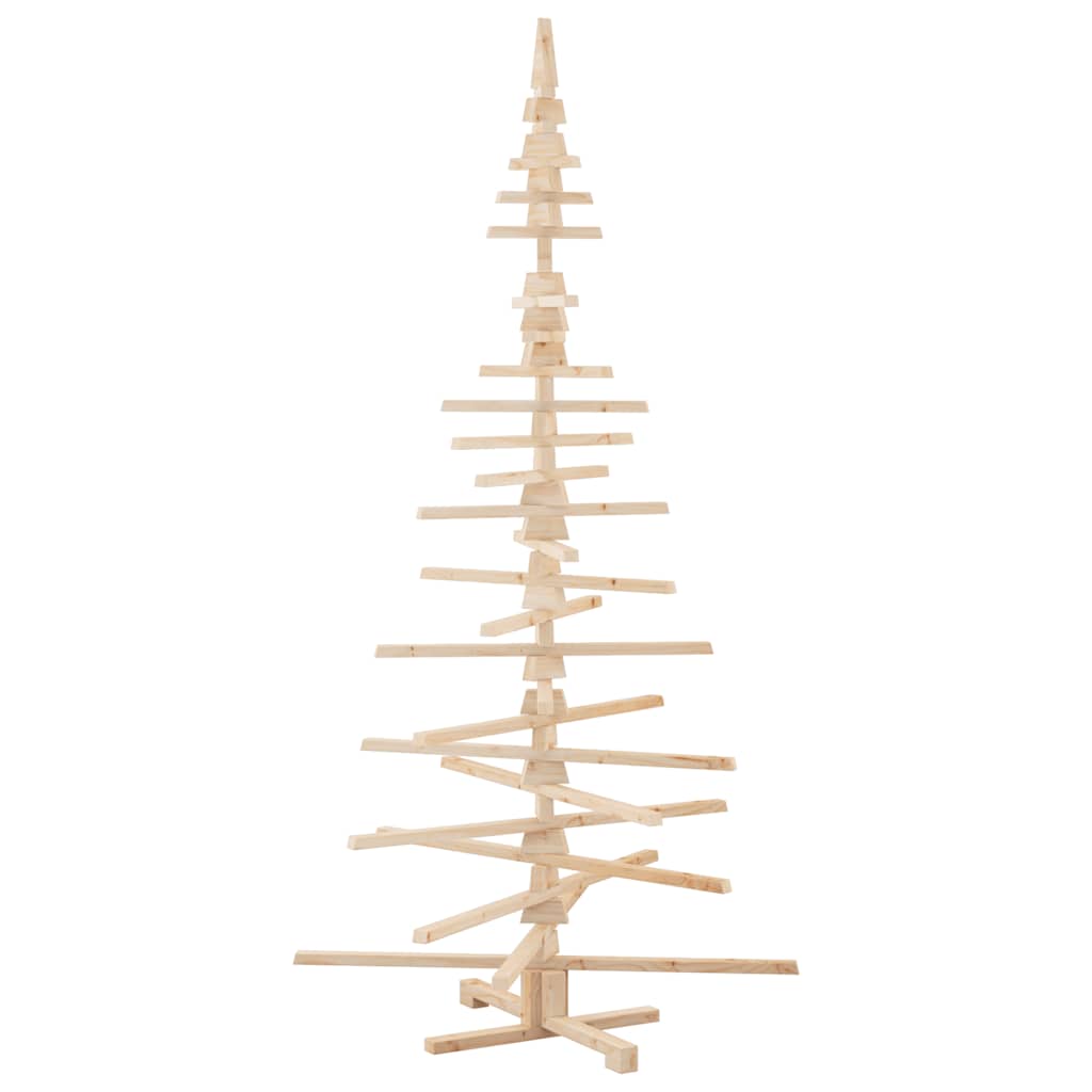 Arbre de Noël en bois pour décoration 210 cm bois massif de pin - XIOS