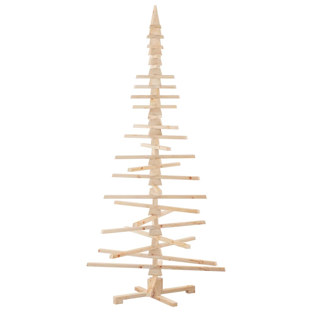 Arbre de Noël en bois pour décoration 210 cm bois massif de pin - XIOS