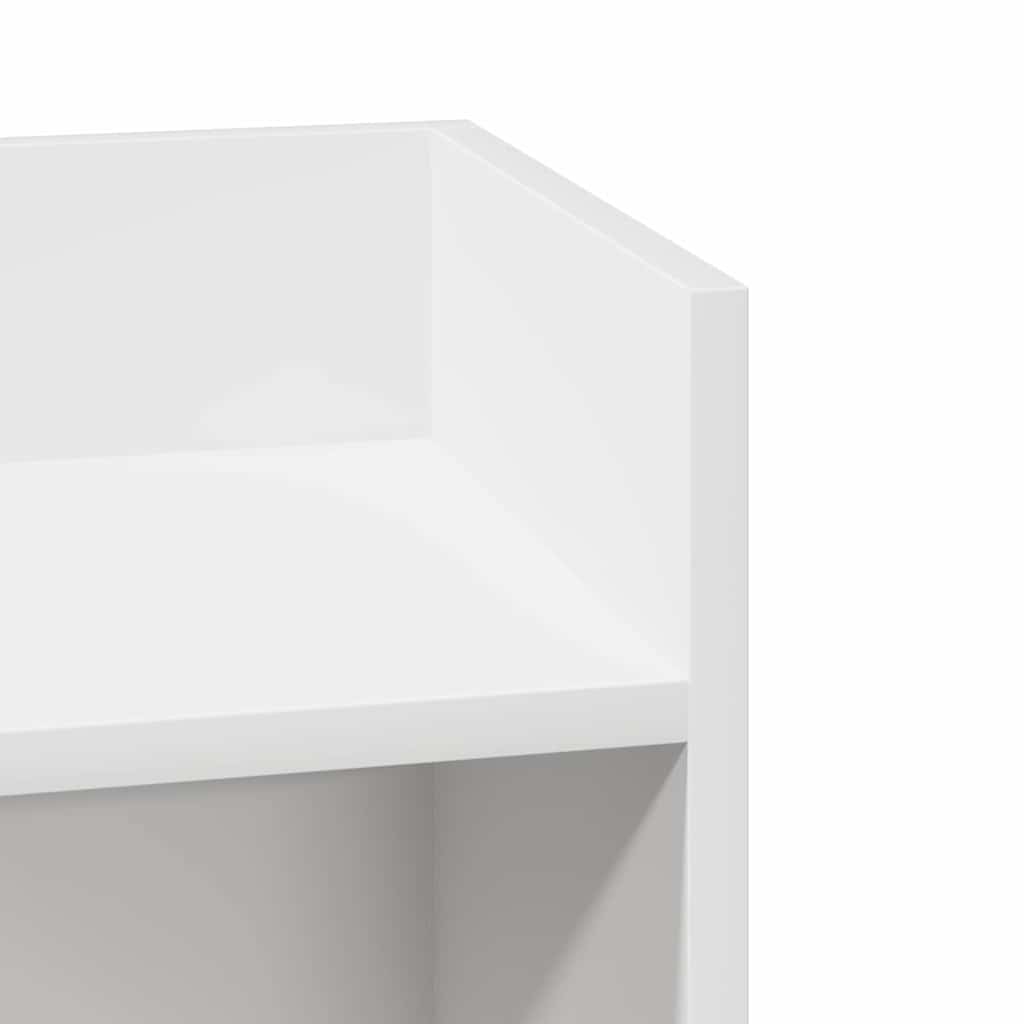Table d'appoint avec étagère blanc 25,5x27x60 cm - XIOS