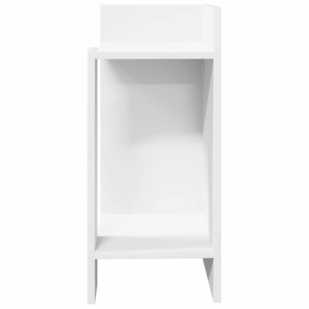 Tables d'appoint 2 pcs avec étagère blanc 25,5x27x60 cm - XIOS