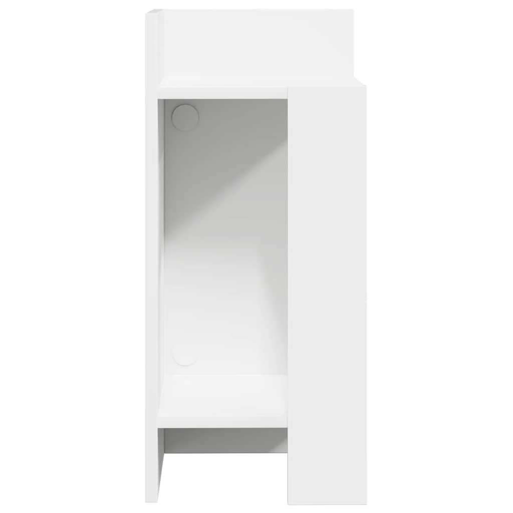 Table d'appoint avec étagère noir 25,5x27x60 cm - XIOS