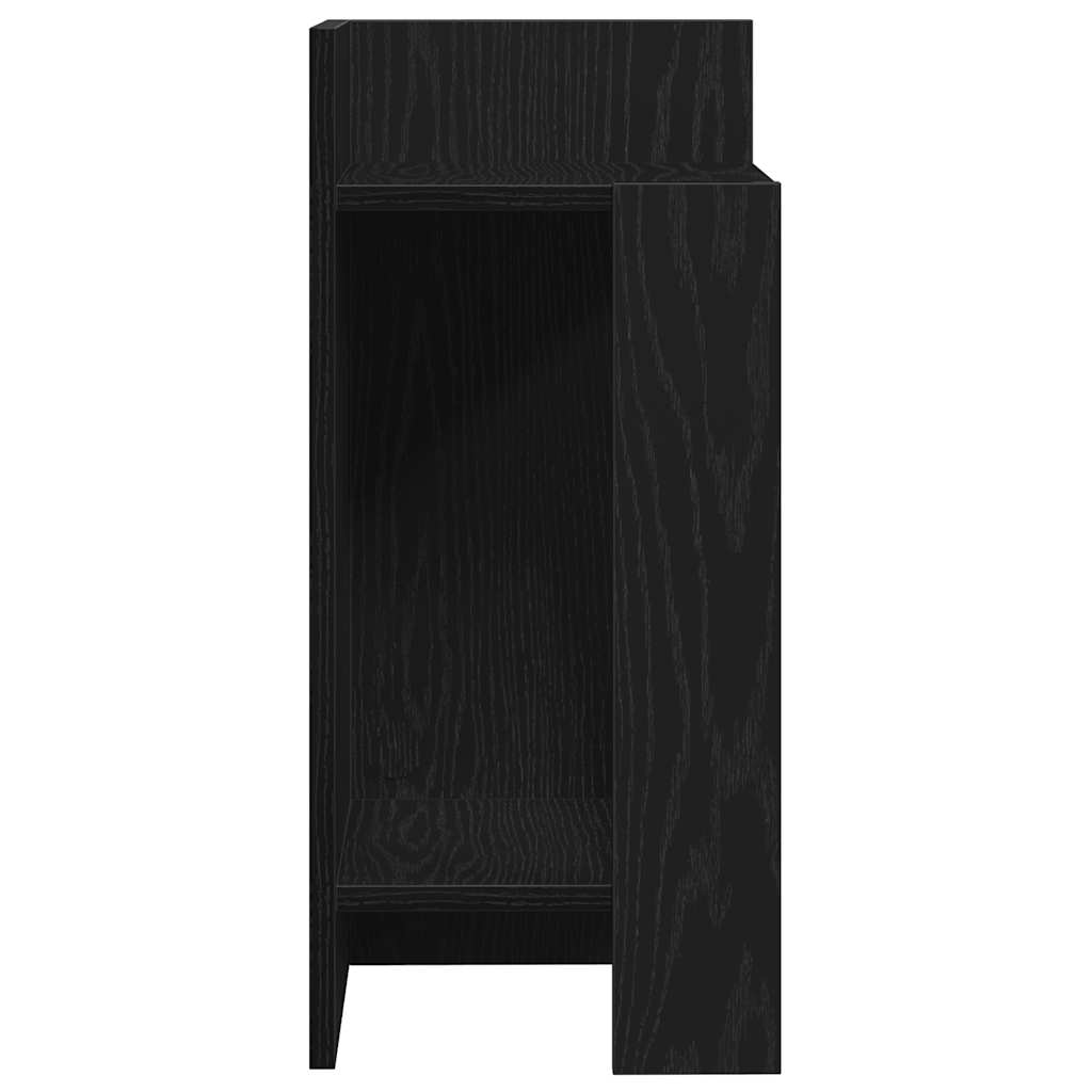Tables d'appoint 2 pcs avec étagère noir 25,5x27x60 cm - XIOS