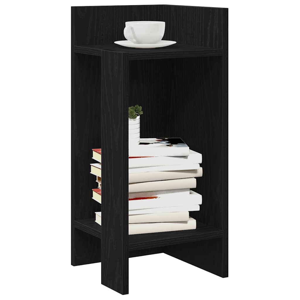 Tables d'appoint 2 pcs avec étagère noir 25,5x27x60 cm - XIOS