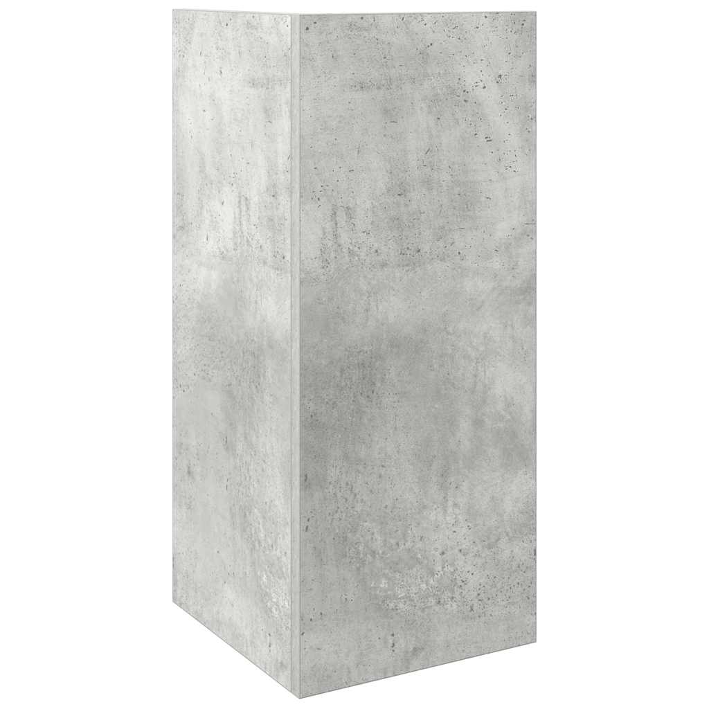 Table d'appoint avec étagère gris béton 25,5x27x60 cm - XIOS