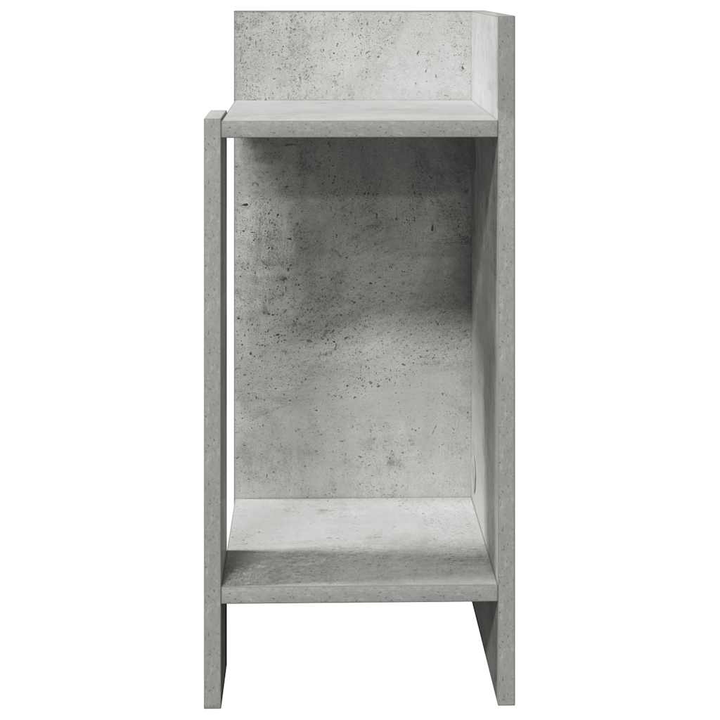 Tables d'appoint 2 pcs avec étagère gris béton 25,5x27x60 cm - XIOS