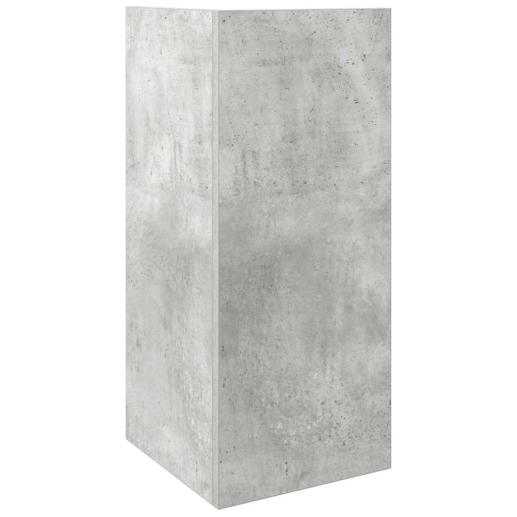 Tables d'appoint 2 pcs avec étagère gris béton 25,5x27x60 cm - XIOS