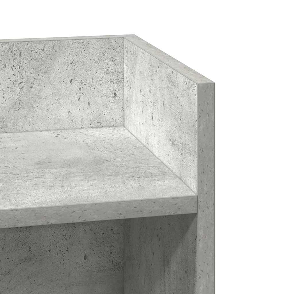 Tables d'appoint 2 pcs avec étagère gris béton 25,5x27x60 cm - XIOS