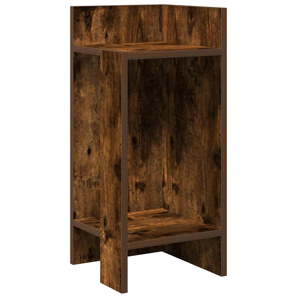 Tables d'appoint 2 pcs avec étagère chêne fumé 25,5x27x60 cm - XIOS