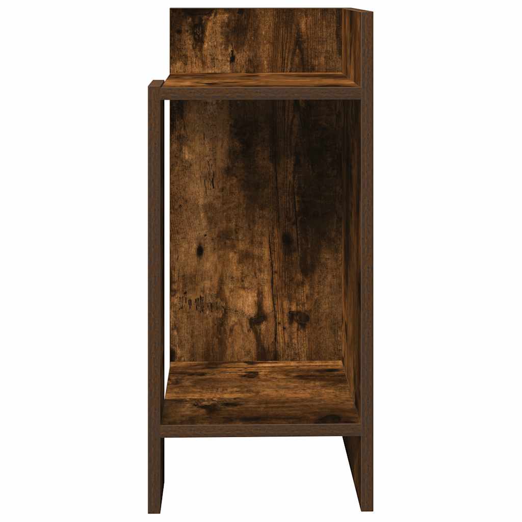Tables d'appoint 2 pcs avec étagère chêne fumé 25,5x27x60 cm - XIOS