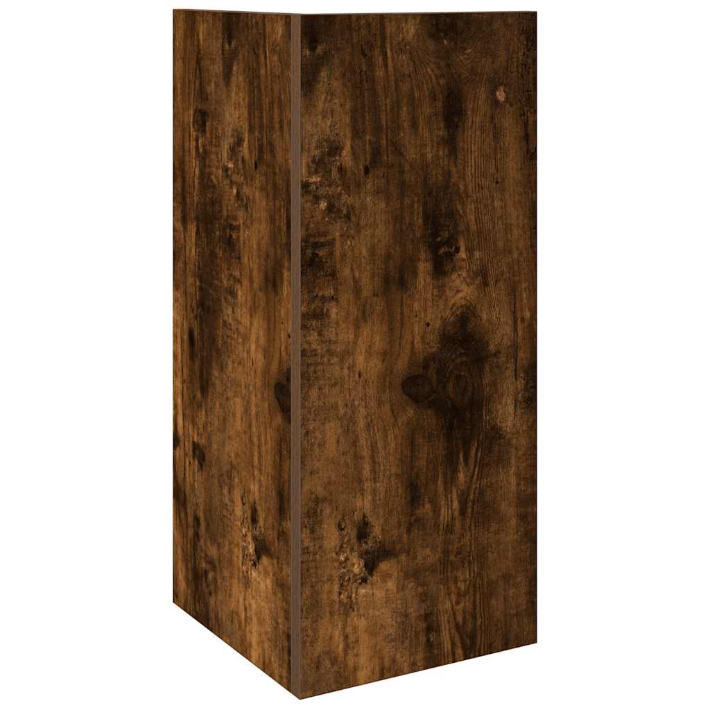 Tables d'appoint 2 pcs avec étagère chêne fumé 25,5x27x60 cm - XIOS