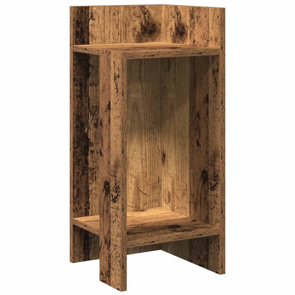 Tables d'appoint 2 pcs avec étagère vieux bois 25,5x27x60 cm - XIOS
