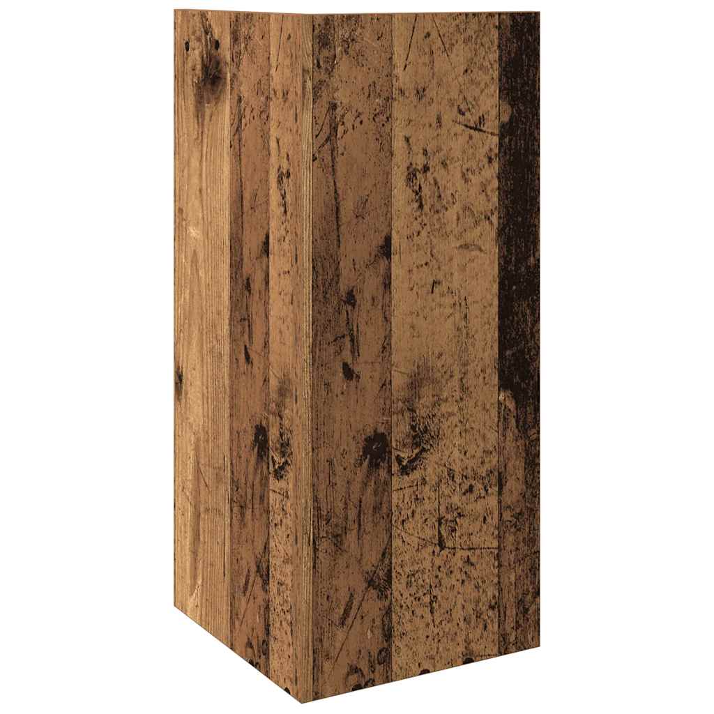 Tables d'appoint 2 pcs avec étagère vieux bois 25,5x27x60 cm - XIOS