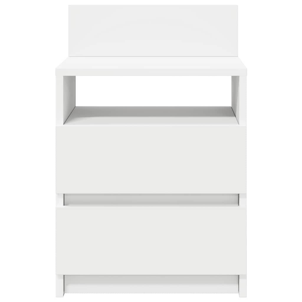 Tables de chevet 2 pcs avec 2 tiroirs blanc 40x33x60 cm - XIOS