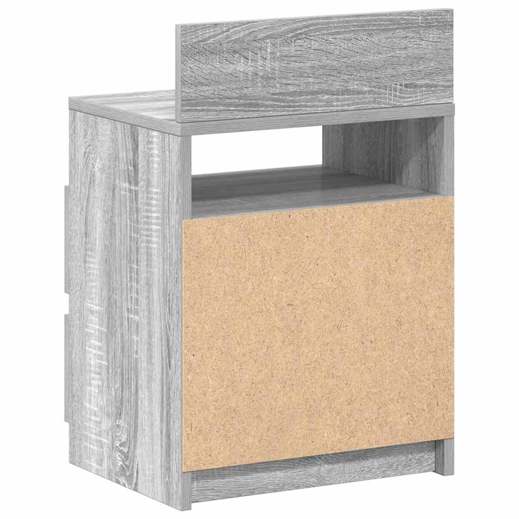 Tables de chevet 2 pcs avec 2 tiroirs Gris Sonoma 40x33x60 cm - XIOS