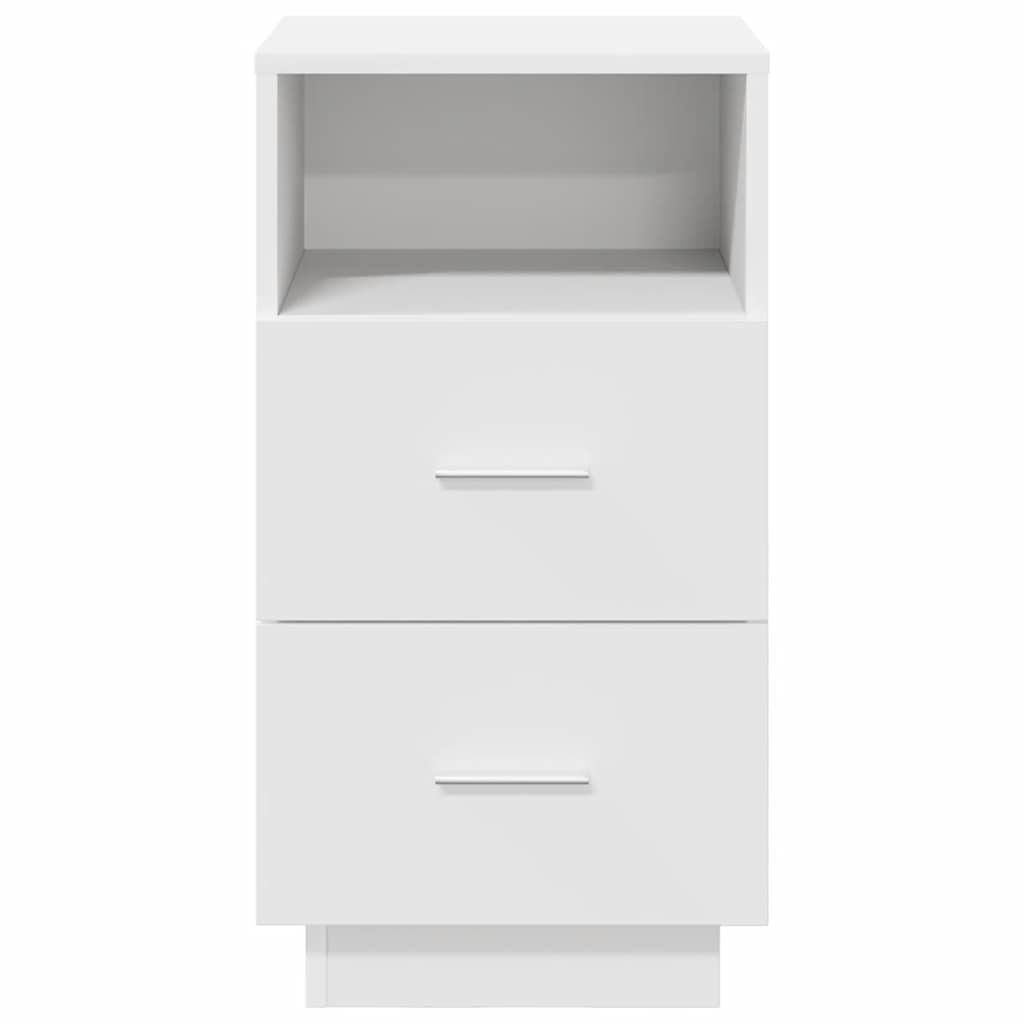Tables de chevet 2 pcs avec 2 tiroirs blanc 36x36x68 cm - XIOS