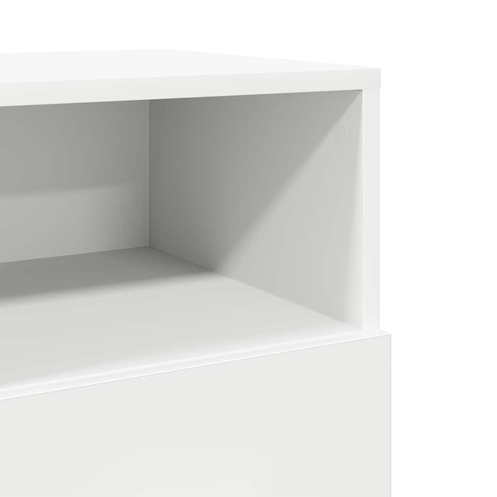 Tables de chevet 2 pcs avec 2 tiroirs blanc 36x36x68 cm - XIOS