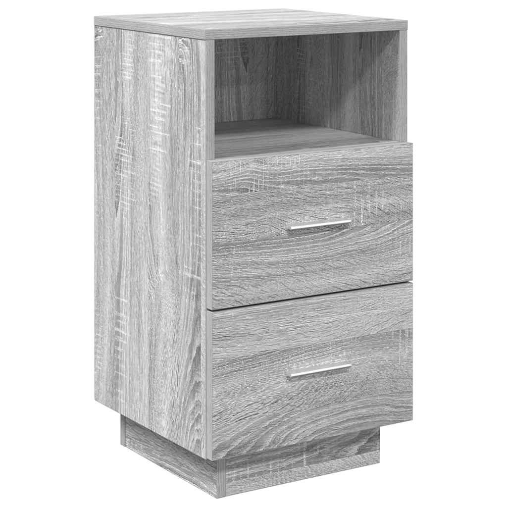Tables de chevet 2 pcs avec 2 tiroirs sonoma gris 36x36x68 cm - XIOS