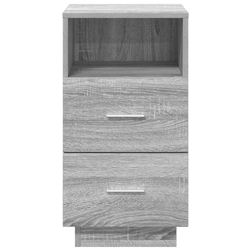 Tables de chevet 2 pcs avec 2 tiroirs sonoma gris 36x36x68 cm - XIOS