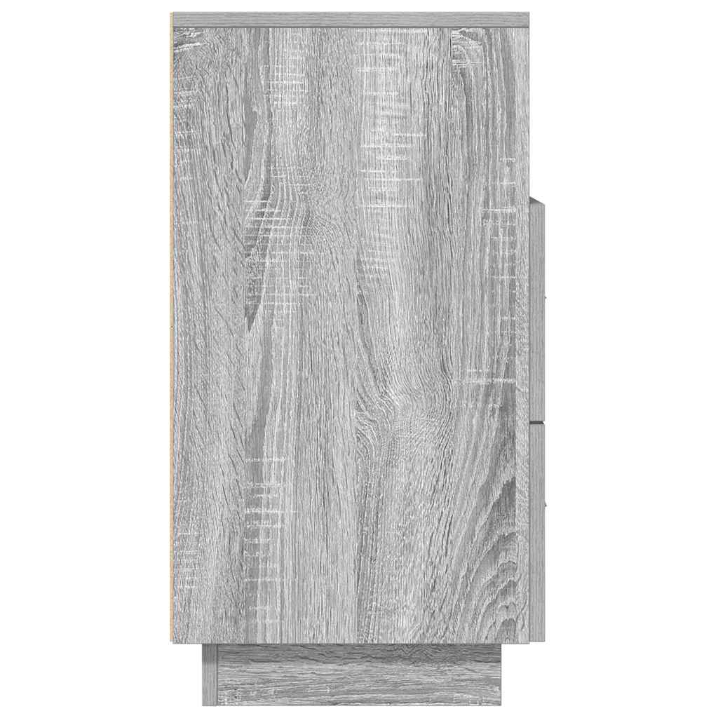Tables de chevet 2 pcs avec 2 tiroirs sonoma gris 36x36x68 cm - XIOS