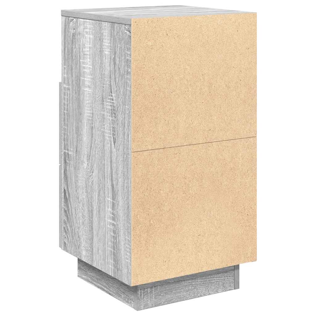 Tables de chevet 2 pcs avec 2 tiroirs sonoma gris 36x36x68 cm - XIOS