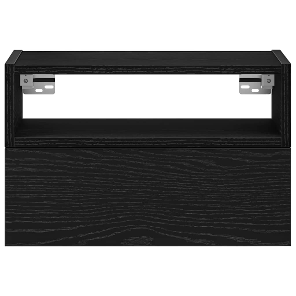 Tables de chevet murales 2 pcs noir 45x26x28,5 cm - XIOS