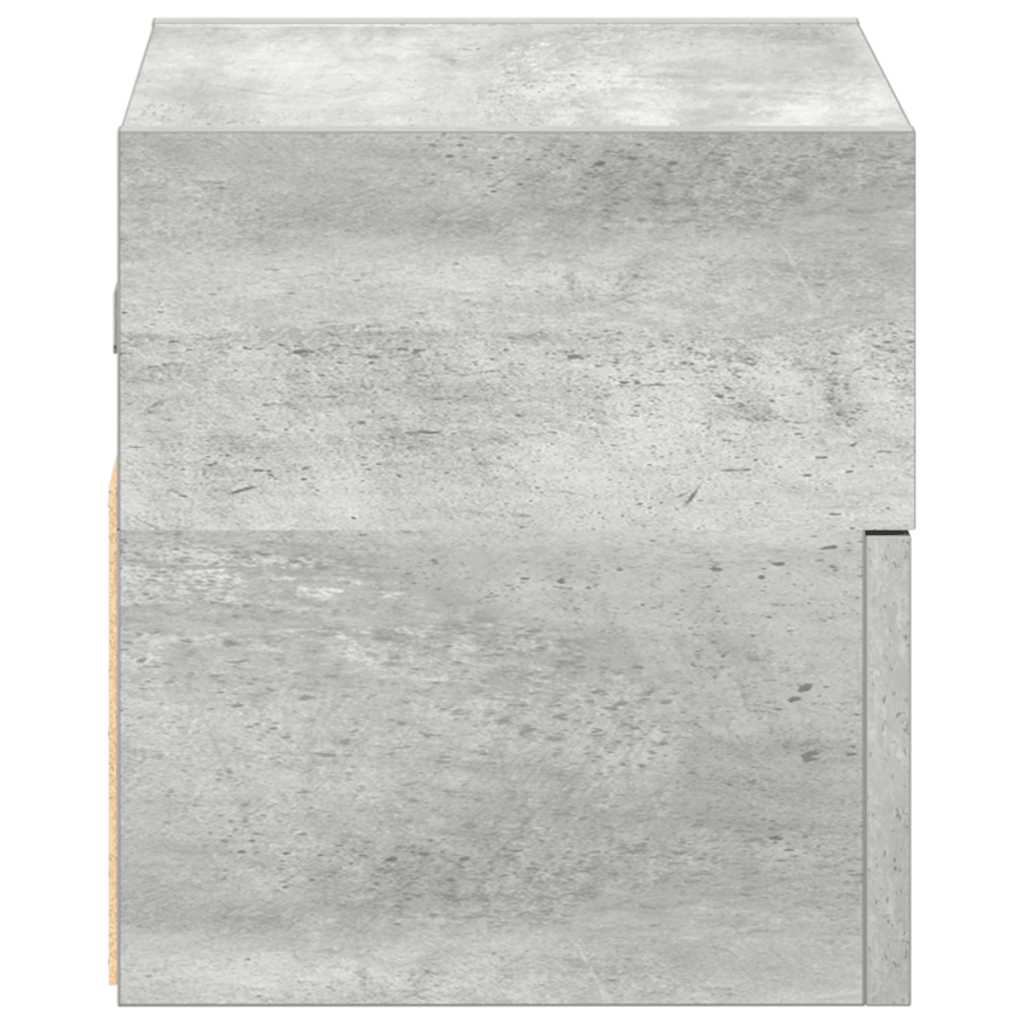 Table de chevet murale gris béton 45x26x28,5 cm - XIOS