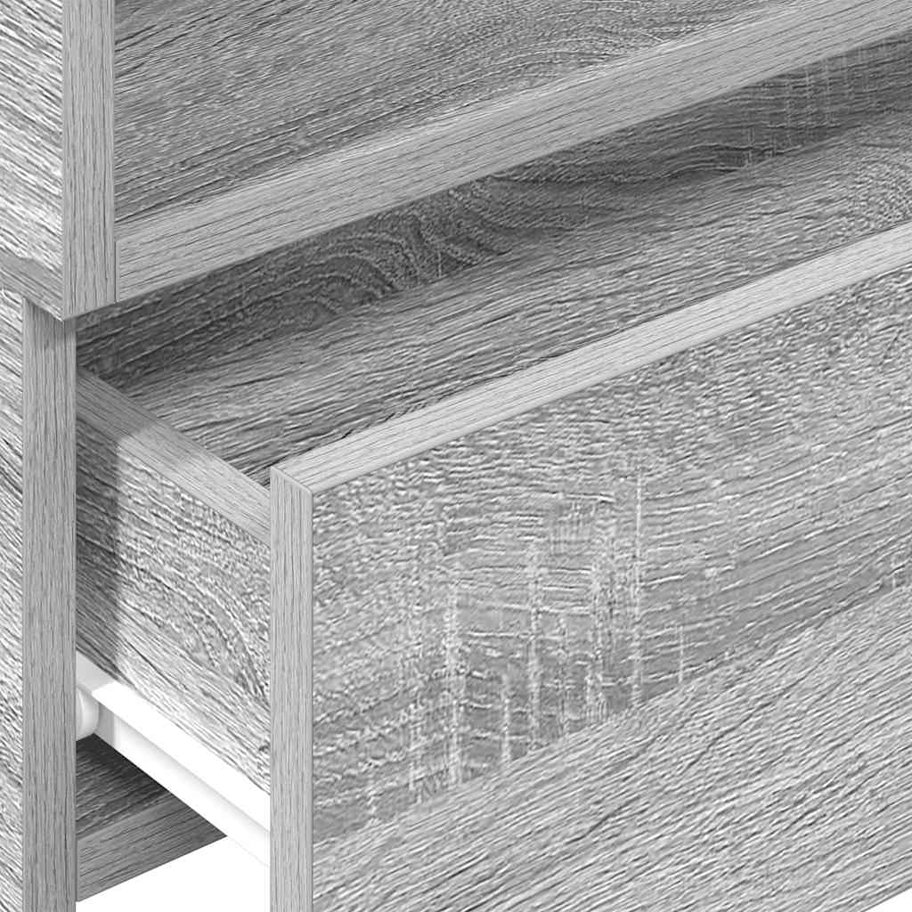 Table de chevet murale sonoma gris 45x26x28,5 cm - XIOS