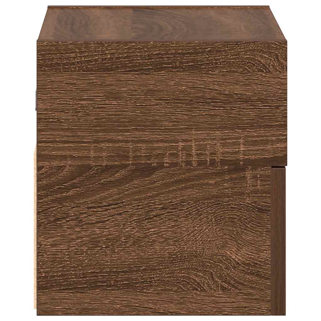 Tables de chevet murales 2 pcs Chêne marron 45x26x28,5 cm Tables de chevet vidaXL