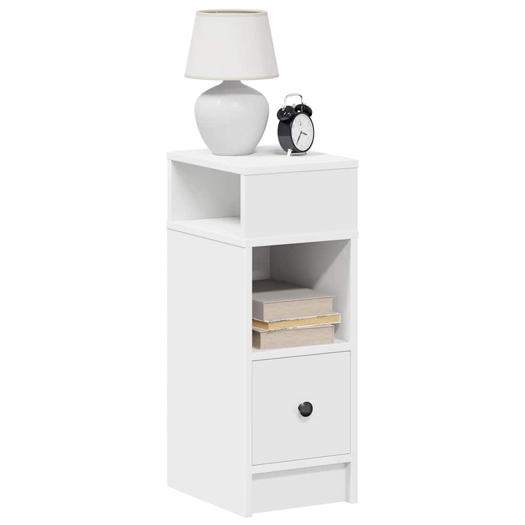 Table de chevet avec tiroir blanc 25x31x66 cm - XIOS