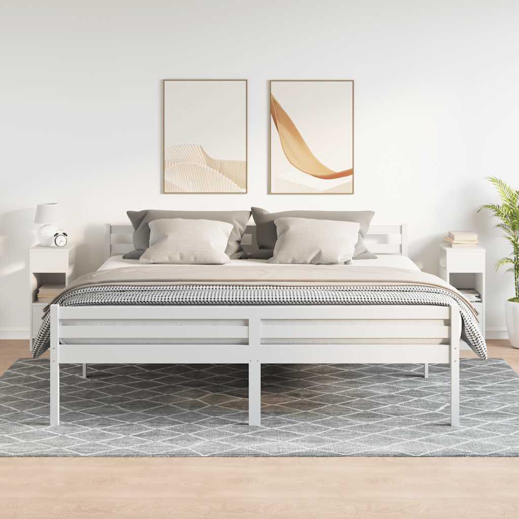 Tables de chevet 2 pcs avec tiroir blanc 25x31x66 cm - XIOS