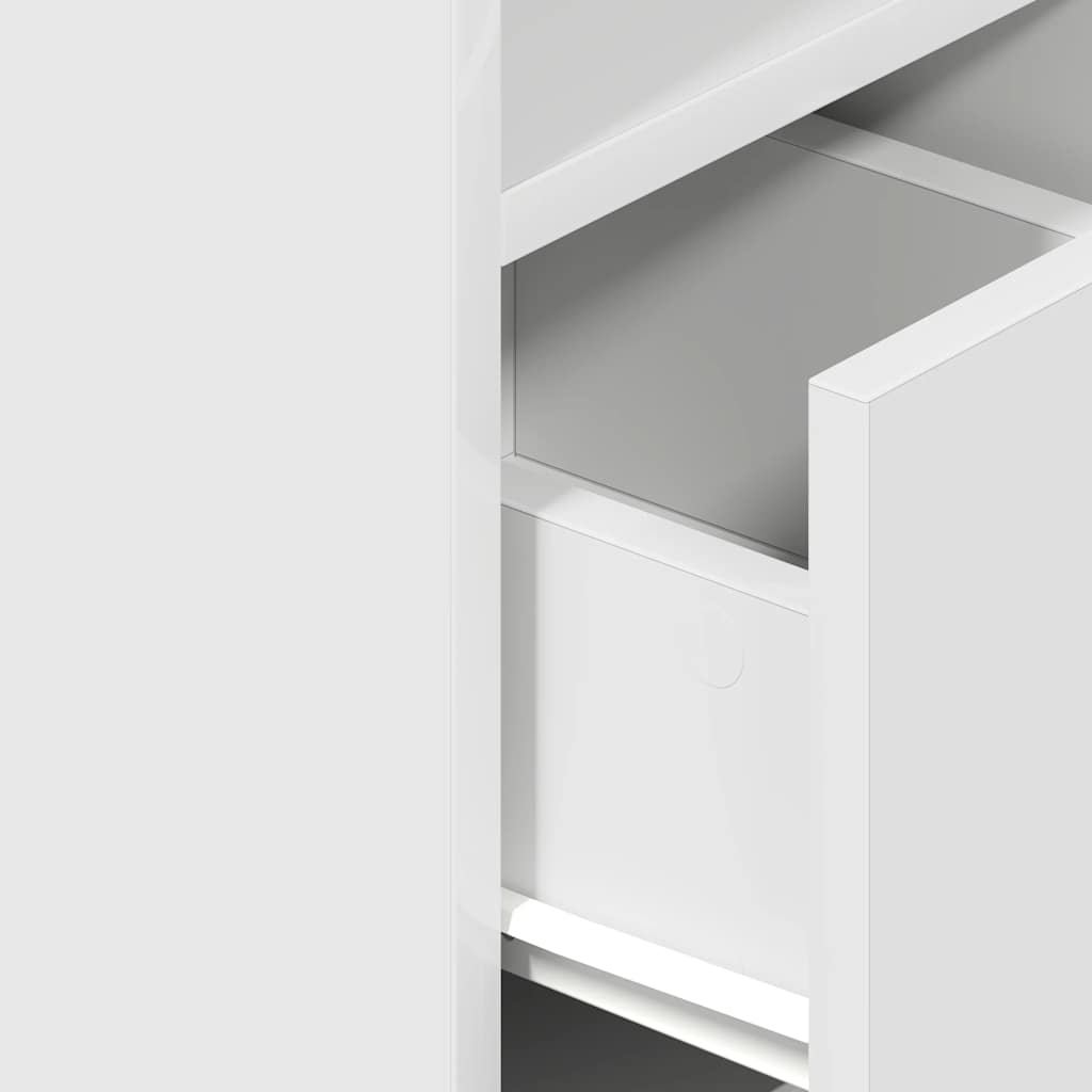Tables de chevet 2 pcs avec tiroir blanc 25x31x66 cm - XIOS