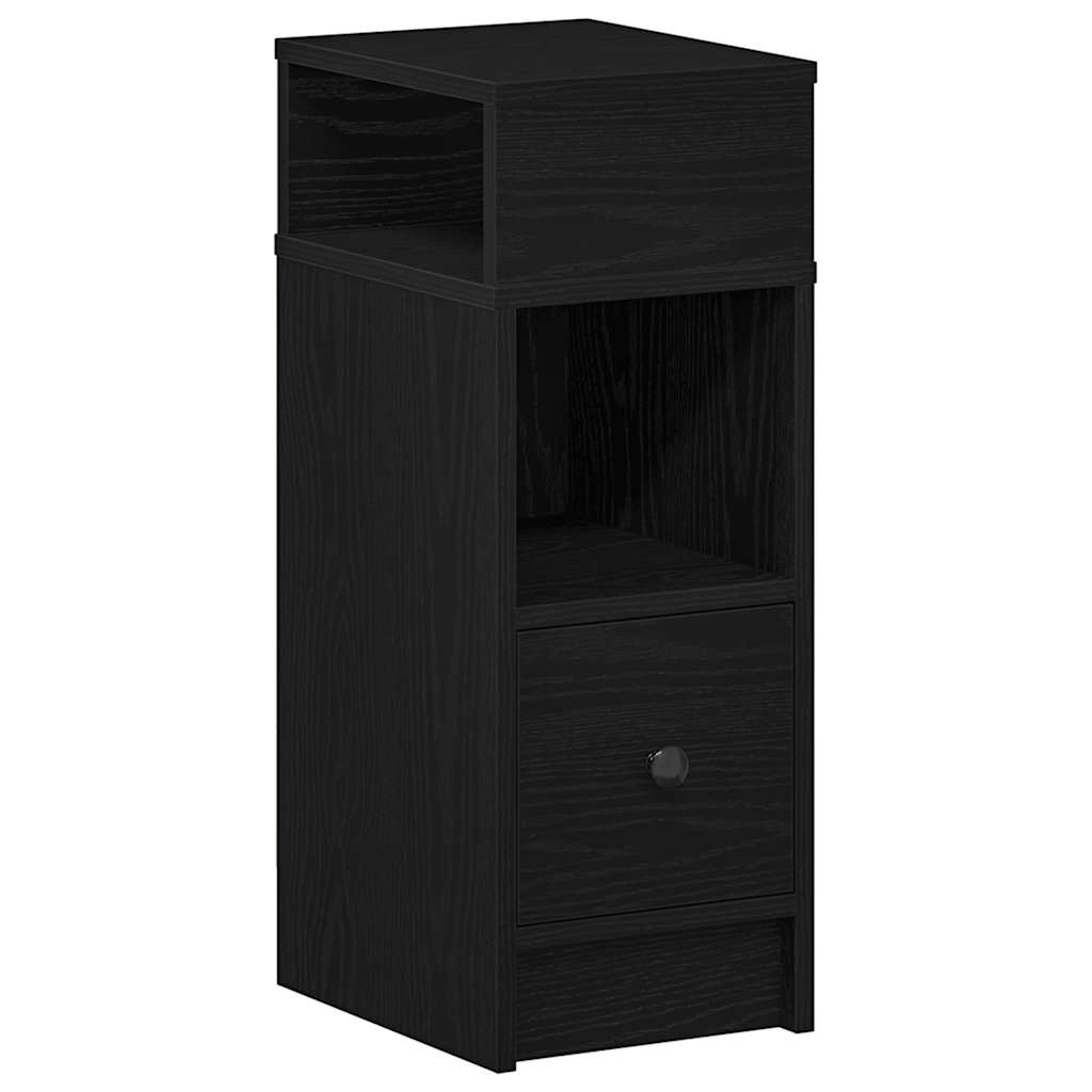 Table de chevet avec tiroir noir 25x31x66 cm - XIOS