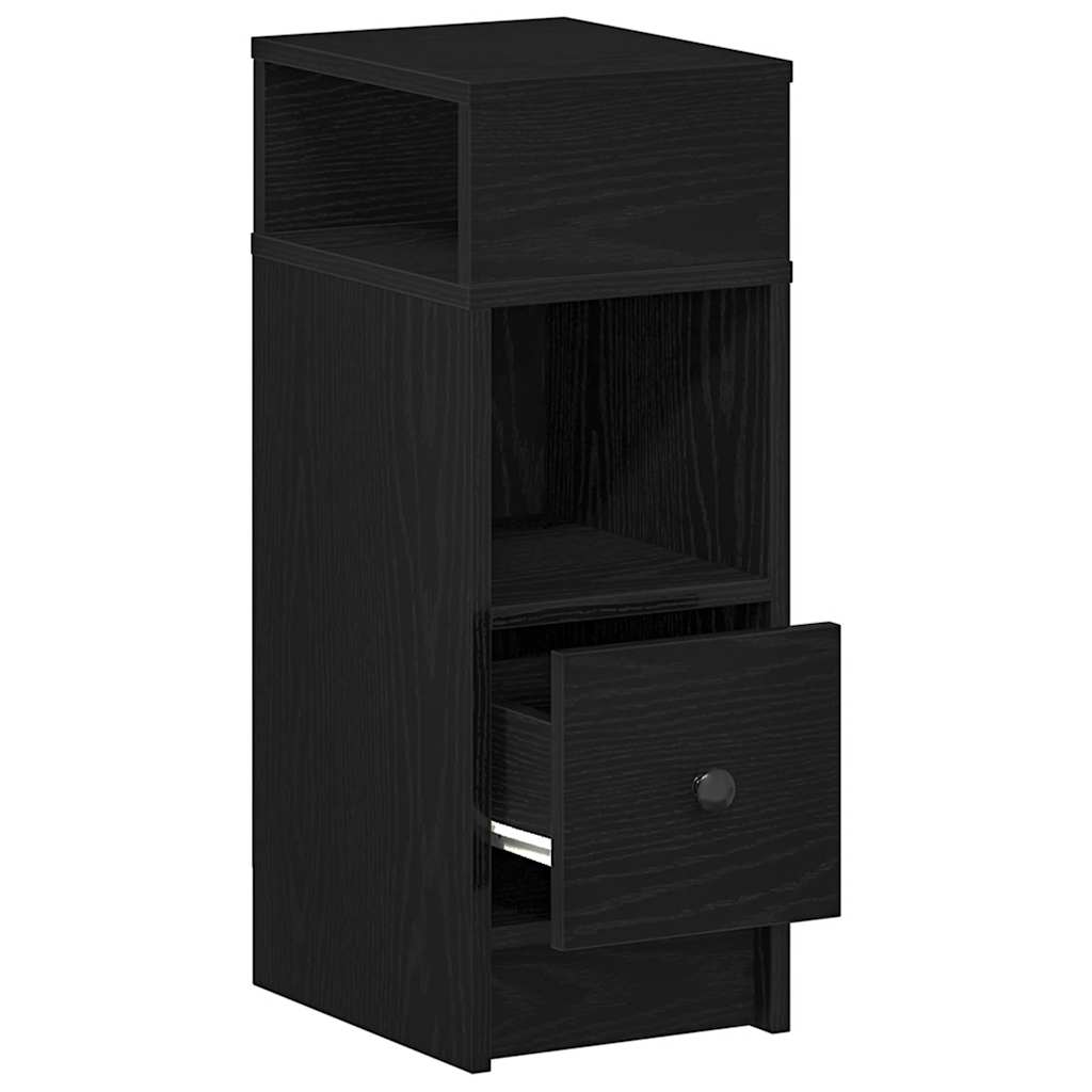 Table de chevet avec tiroir noir 25x31x66 cm - XIOS