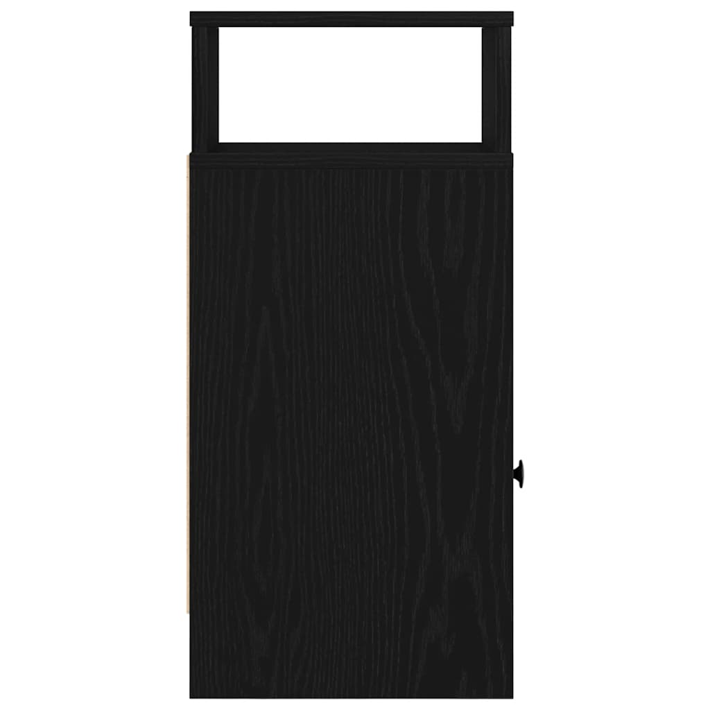 Tables de chevet 2 pcs avec tiroir noir 25x31x66 cm - XIOS