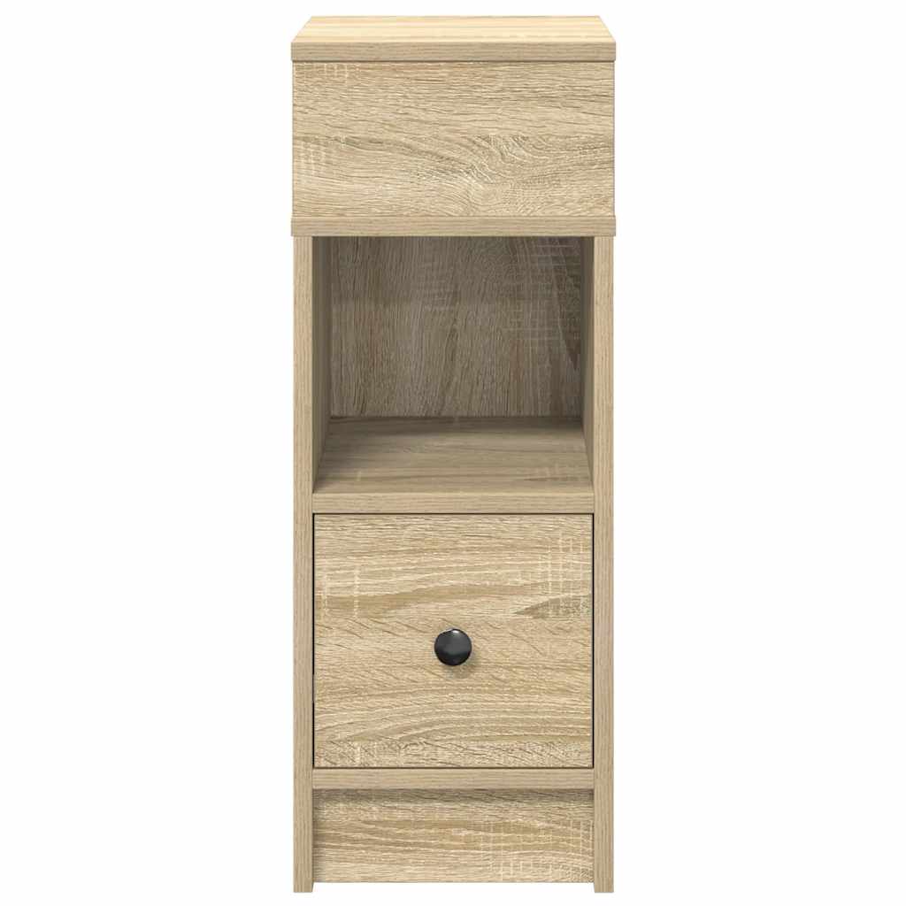 Tables de chevet 2 pcs avec tiroir chêne sonoma 25x31x66 cm - XIOS