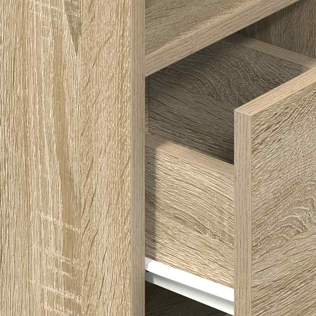 Tables de chevet 2 pcs avec tiroir chêne sonoma 25x31x66 cm - XIOS