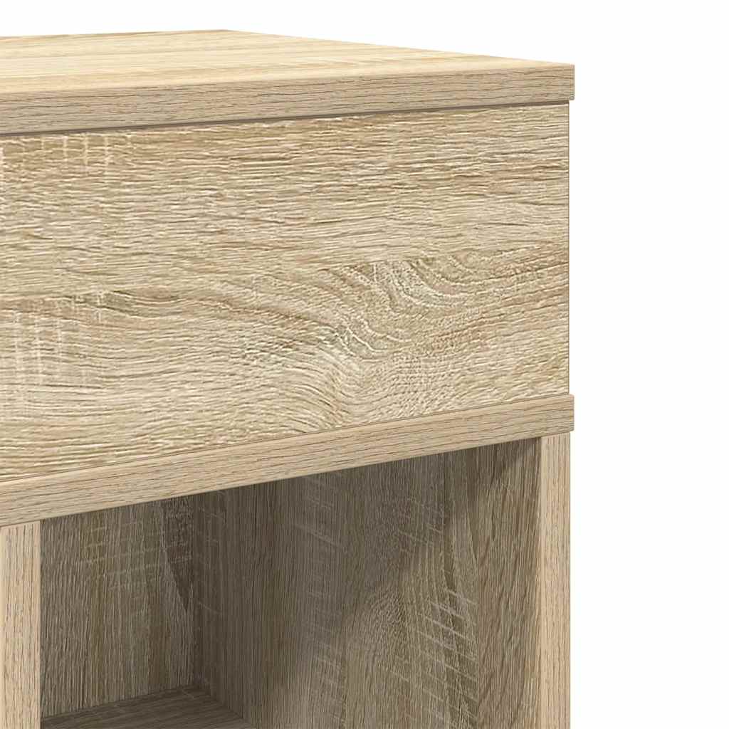 Tables de chevet 2 pcs avec tiroir chêne sonoma 25x31x66 cm - XIOS