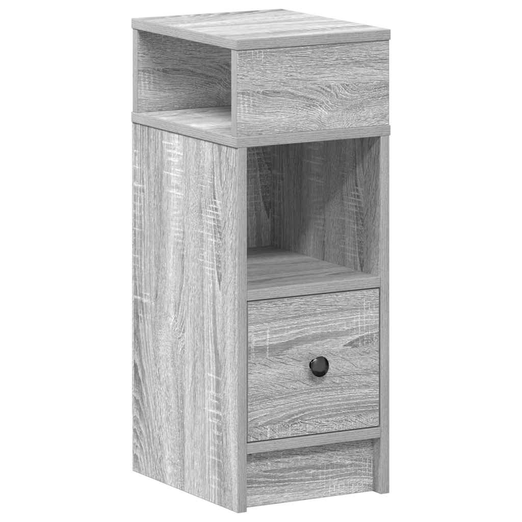 Tables de chevet 2 pcs avec tiroir Gris Sonoma 25x31x66 cm - XIOS
