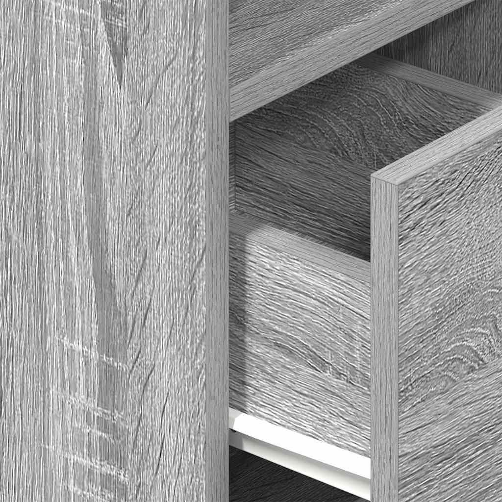 Tables de chevet 2 pcs avec tiroir Gris Sonoma 25x31x66 cm - XIOS