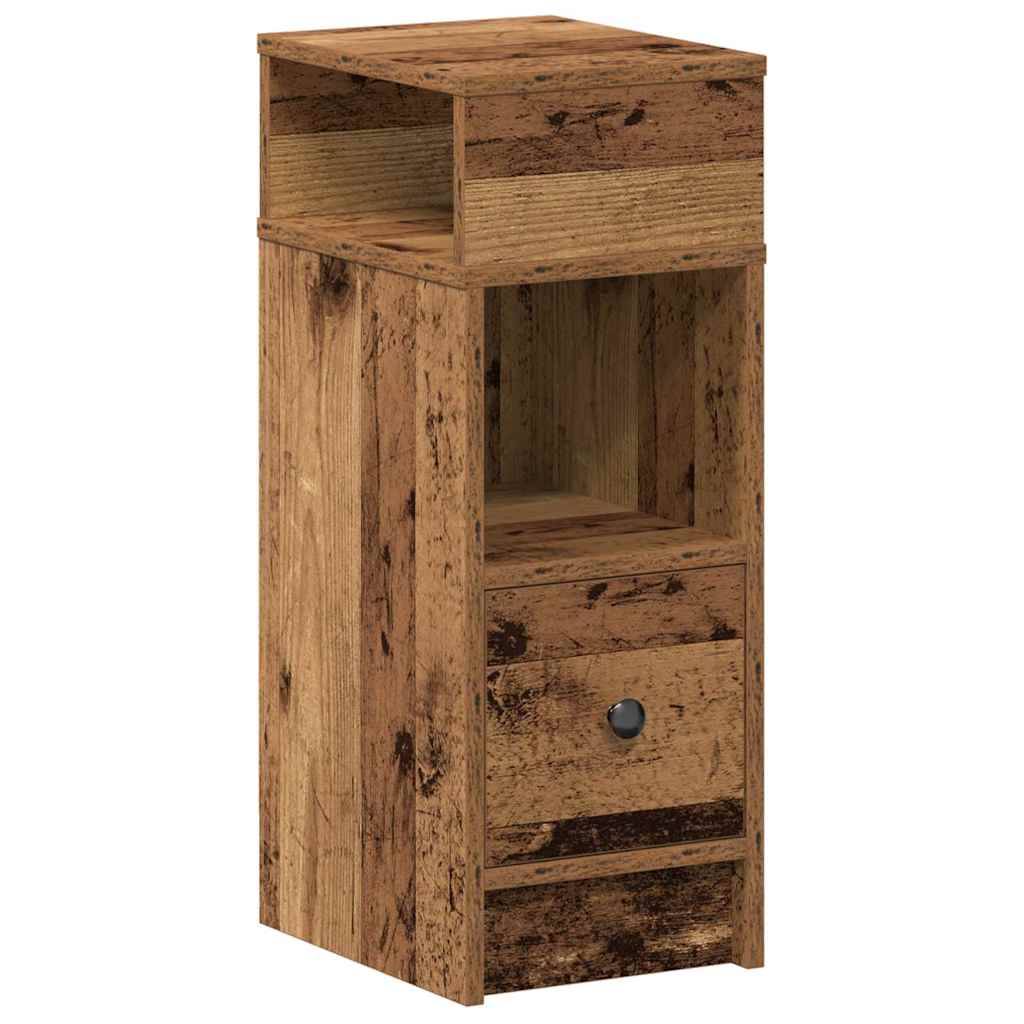 Tables de chevet 2 pcs avec tiroir bois ancien 25 x 31 x 66 cm - XIOS