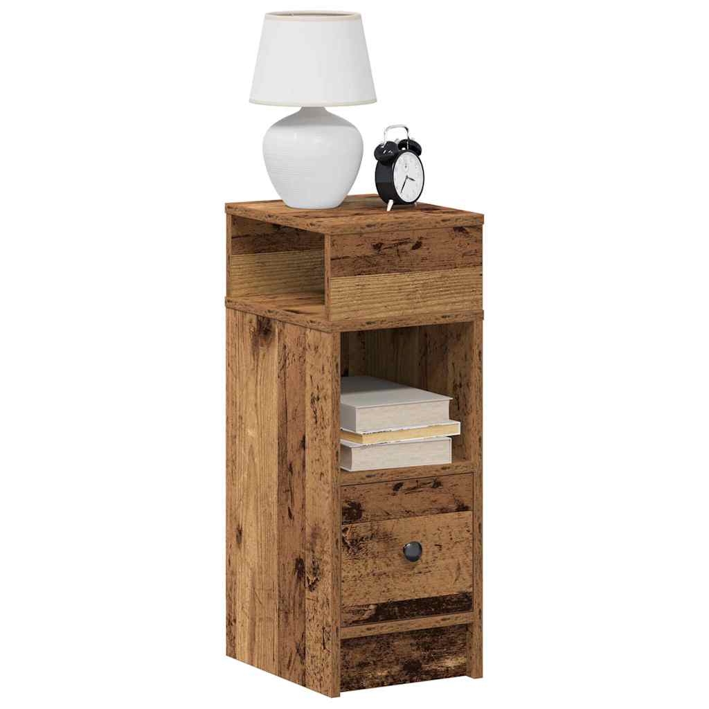 Tables de chevet 2 pcs avec tiroir bois ancien 25 x 31 x 66 cm - XIOS