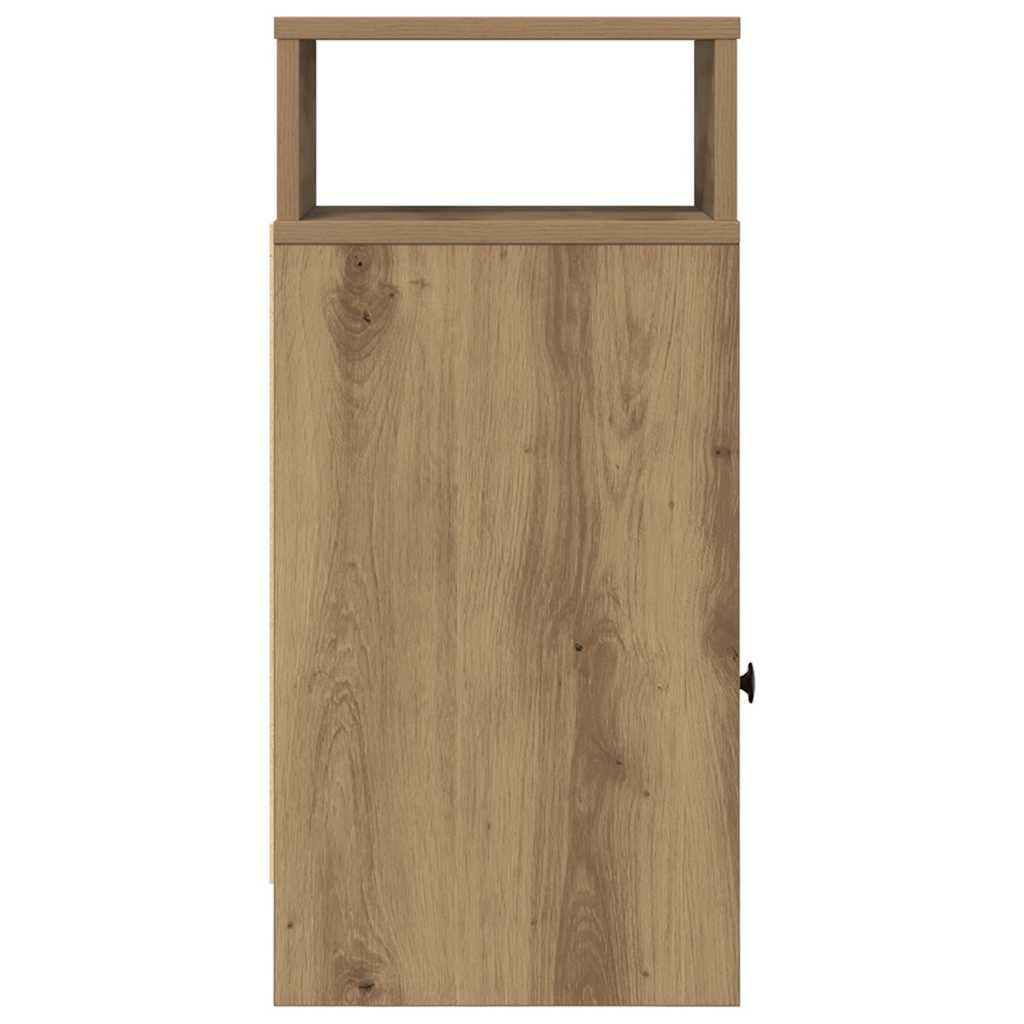 Tables de chevet 2 pcs avec tiroir chêne artisanal 25 x 31 x 66 cm - XIOS